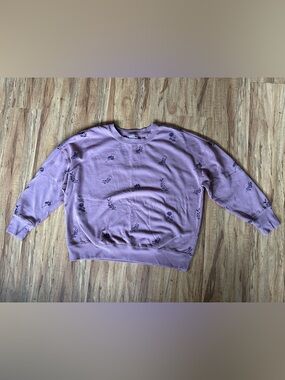 Maurices Dusty Rose Pullover Sweatshirt with Subtle Texture